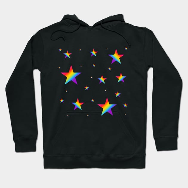 Rainbow Stars Hoodie by anomalyalice